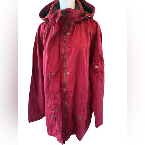 Pacific Trail Women's Deep Red/burgundy/maroon lined Utility Jacket women’s XL - Picture 15 of 15